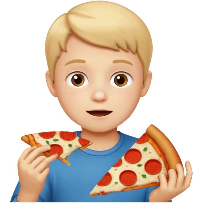 Child Eating Pizza emoji