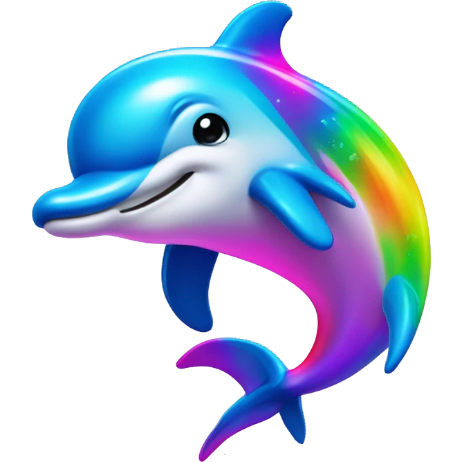 Lisa Frank dolphin  emoji