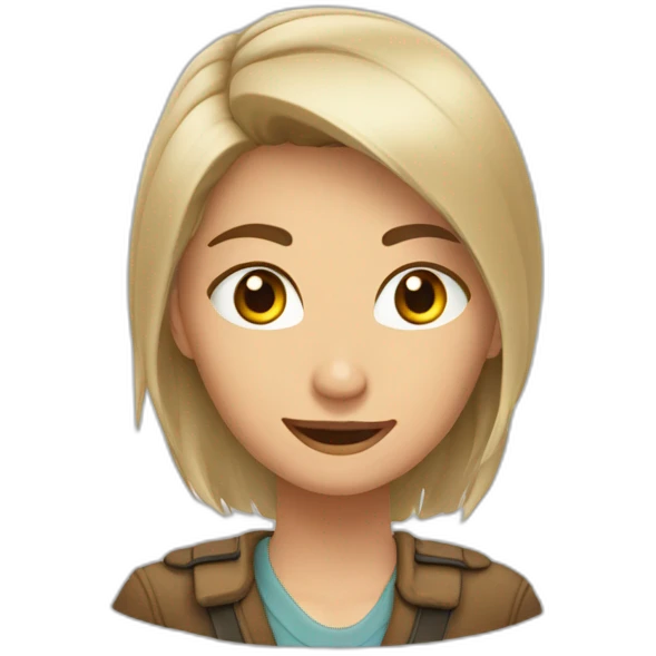 девушка - коричневые волосы - карие глаза - кимоно emoji