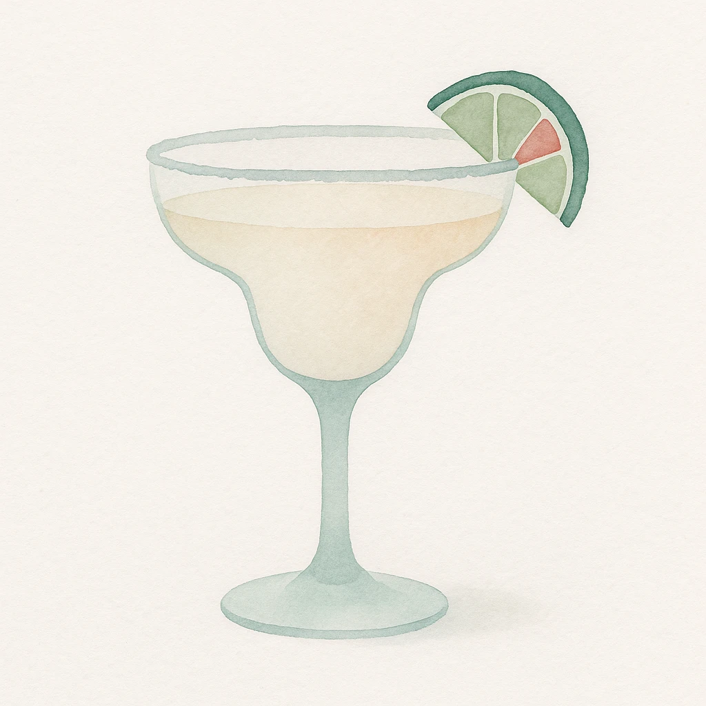 margarita in a margarita glass emoji