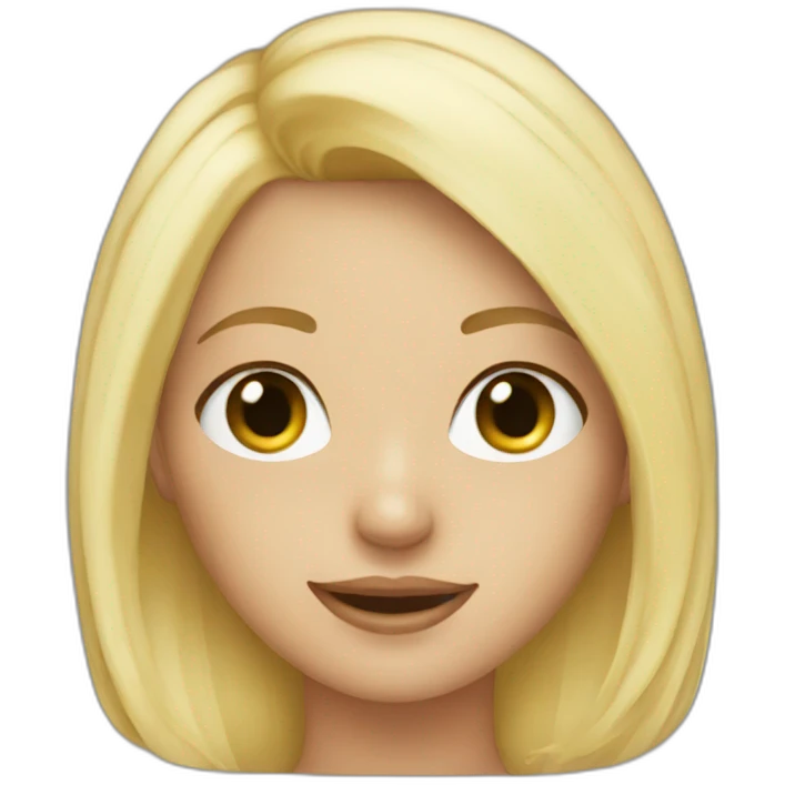 Blonde girl in bikini emoji