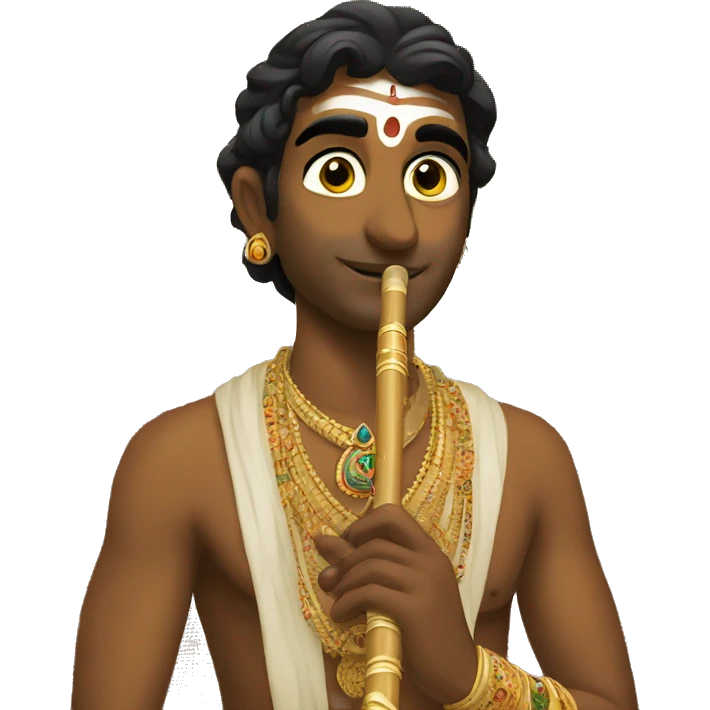  Krishna flute  emoji