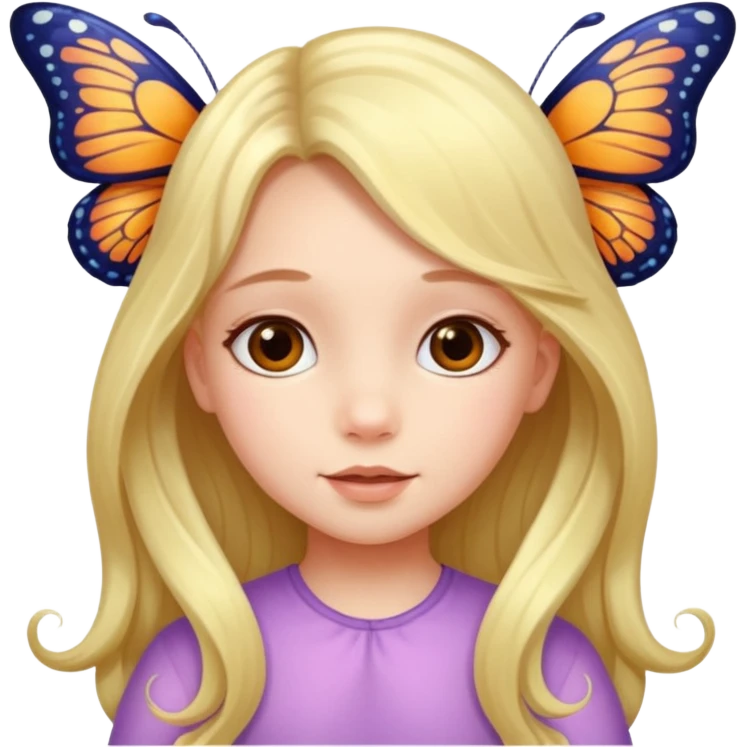 What a beautiful little girl is born and blossoms into a beautiful butterfly ￼ emoji