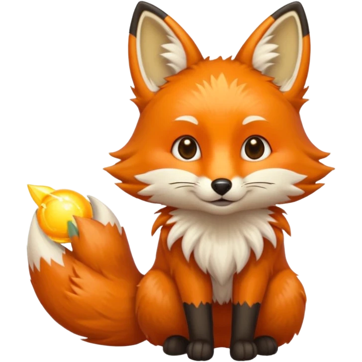 fox holding a sun ☀️🦊 emoji