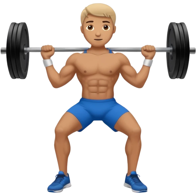 man in body pump  emoji