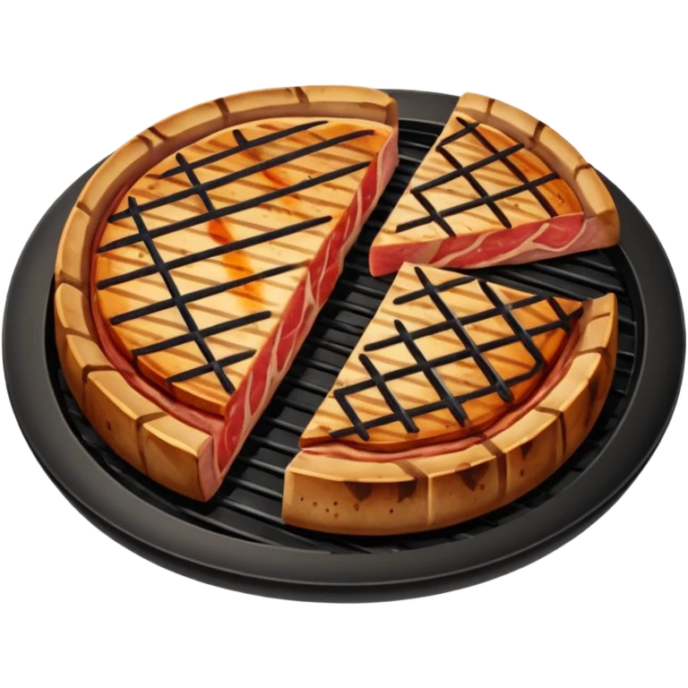 round meat grilled slice emoji