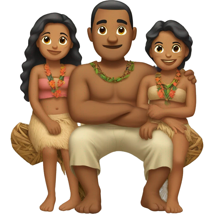 Polynesian family emoji
