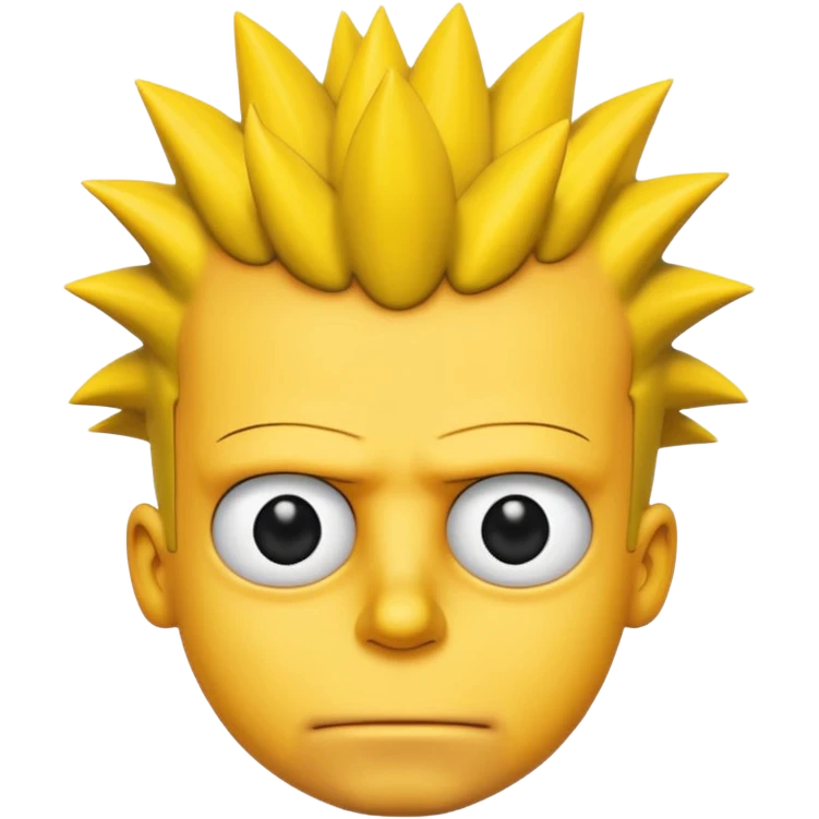 bart simpson With An 2D Style with none black except for the pupils emoji