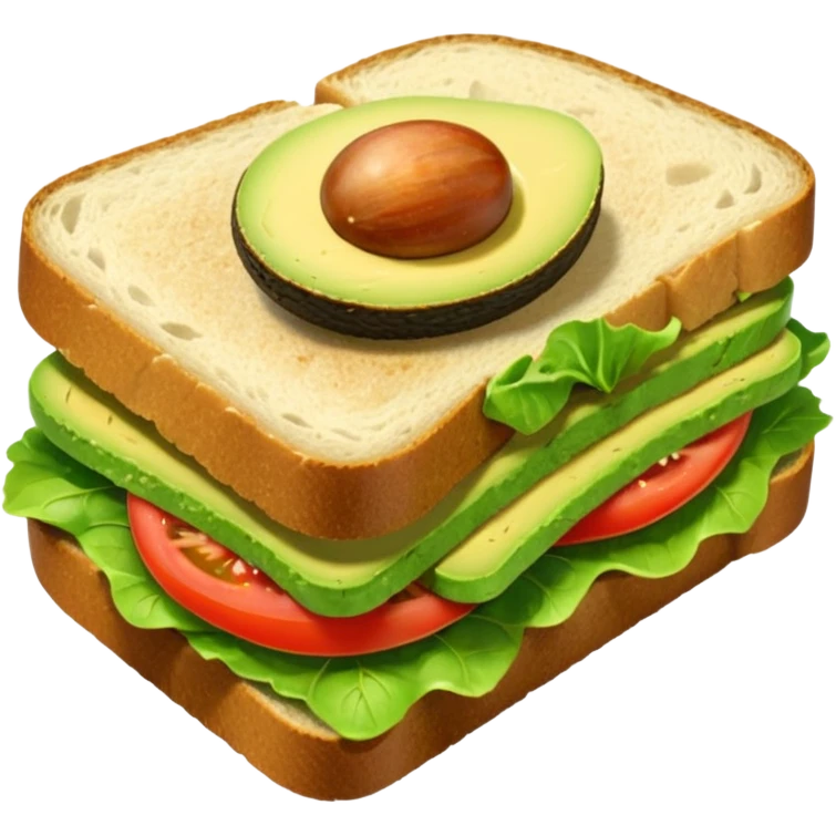 avokadolu sandiviç emoji