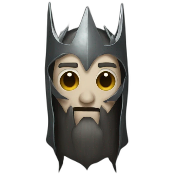 man in witch king's of angmar mask emoji