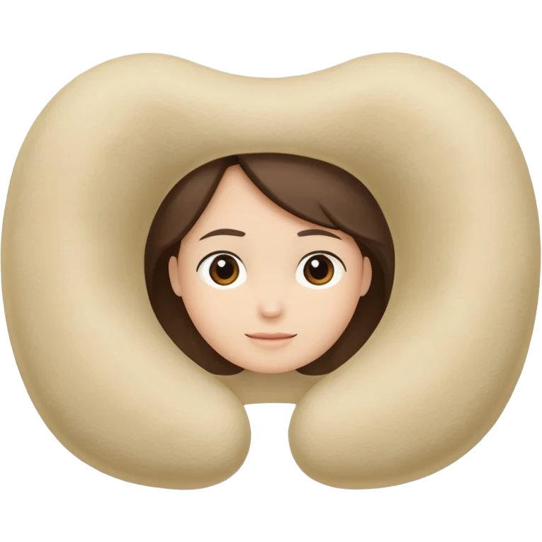 A fluffy memory-foam travel pillow that molds gently to the traveler’s head and shoulders. emoji