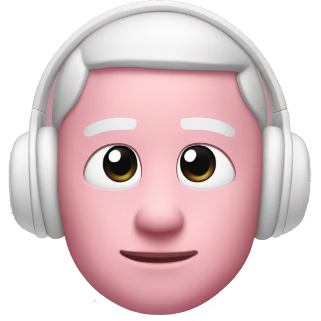 over the ear pink AirPods Max emoji
