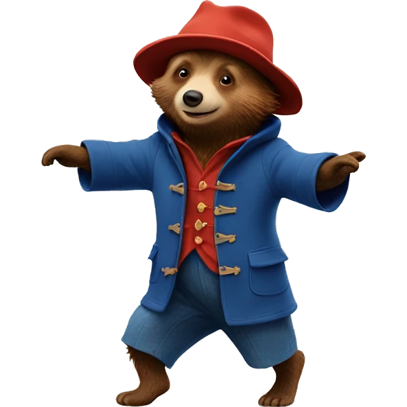 paddington bear dancing  emoji