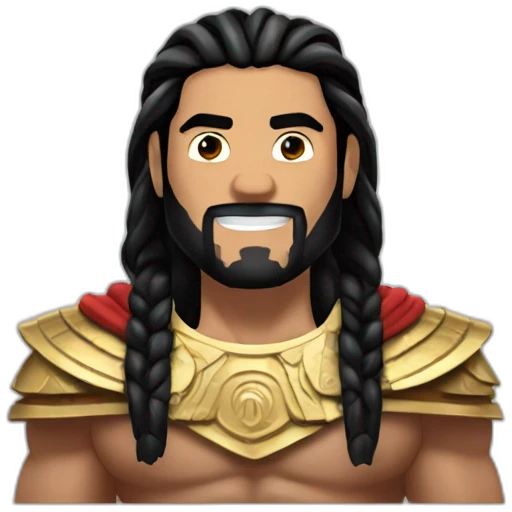 Roman reigns acknowledging himself as the tribal chief emoji