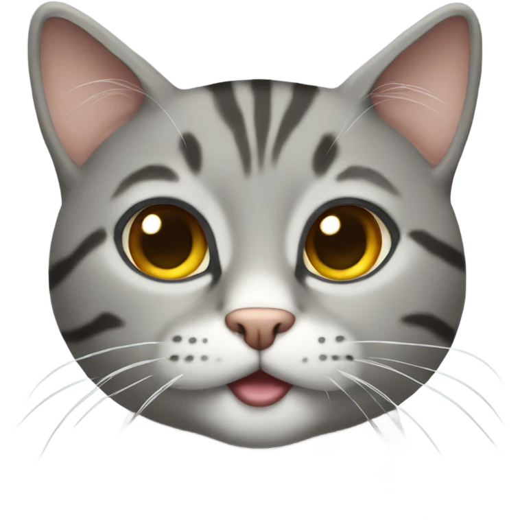 Tabby cat grey emoji
