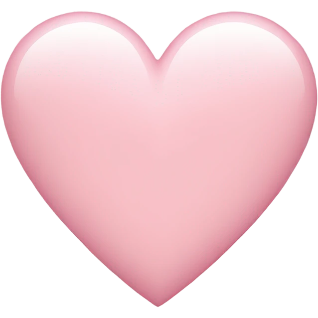 Light Pink heart  emoji