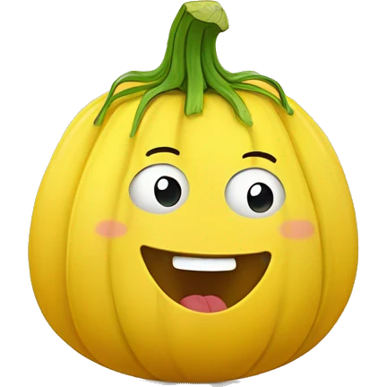 happy spaghetti squash emoji