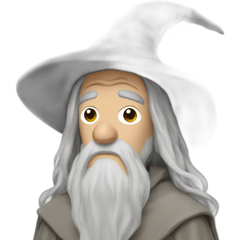 gandalf looking depressed emoji