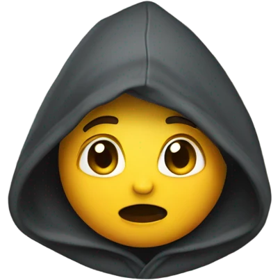 singing with a hoodie on emoji