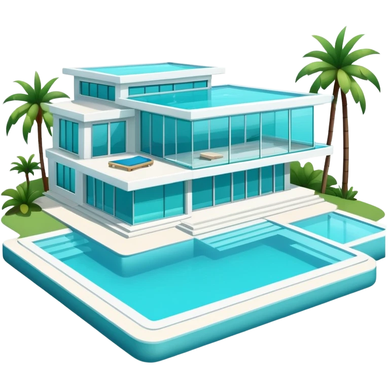 House with Pool  emoji