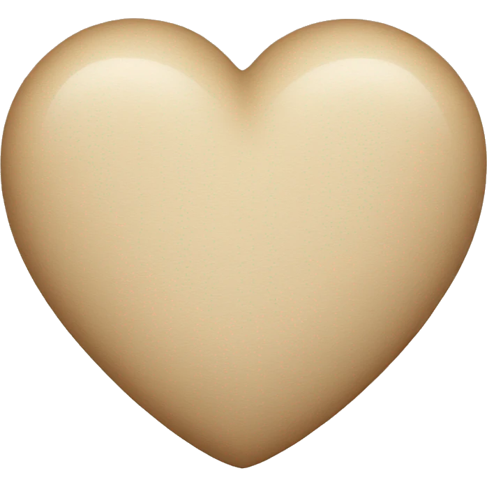 Beige Heart emoji