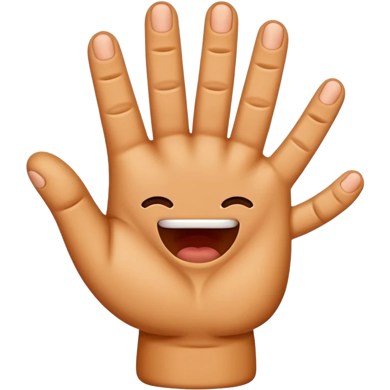 Four fingers emoji