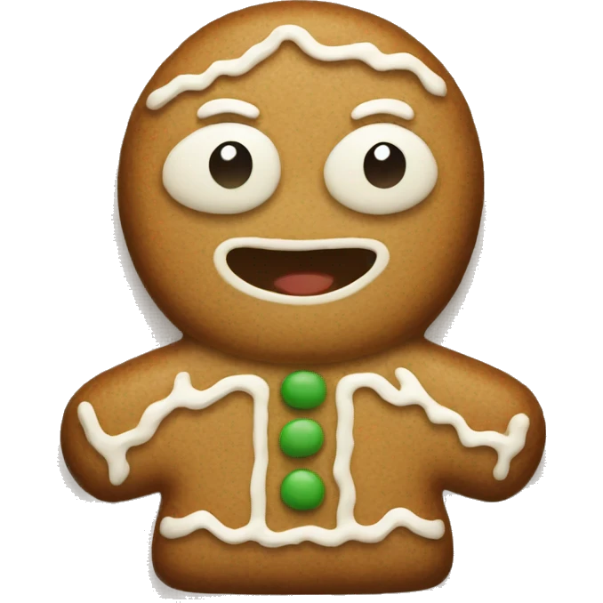 beige gingerbread emoji