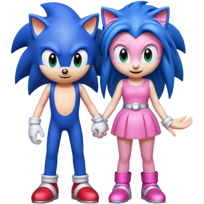 Sonic and Amy  emoji