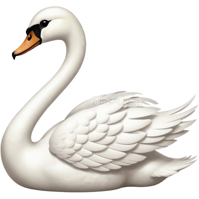 left-facing swan emoji emoji
