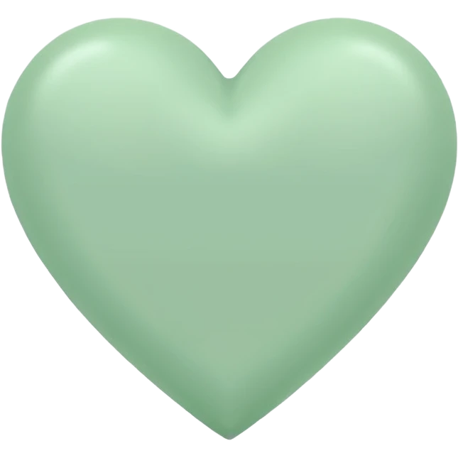 Pastel green heart emoji