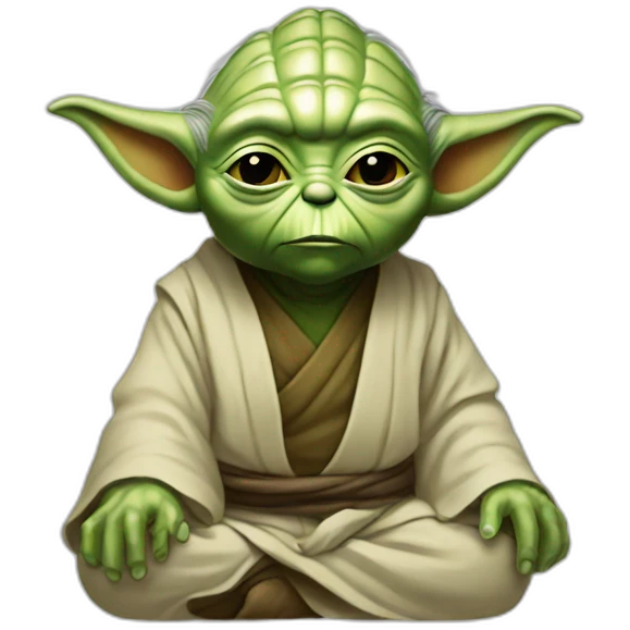 Yoda Cosmic méditation  emoji