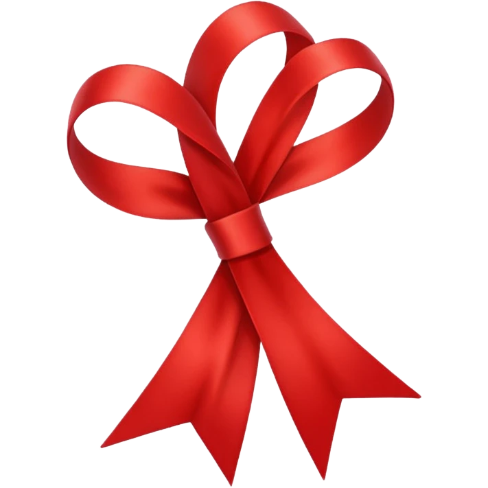 red ribbon emoji