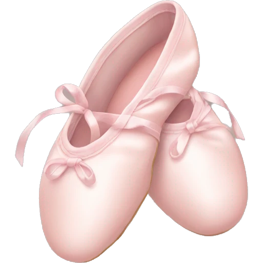 Pale pink ballet shoes emoji