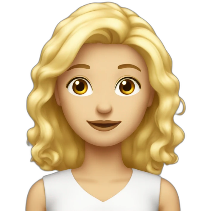 Petite vieille blonde emoji