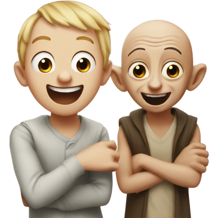 Me with dobby laughing emoji