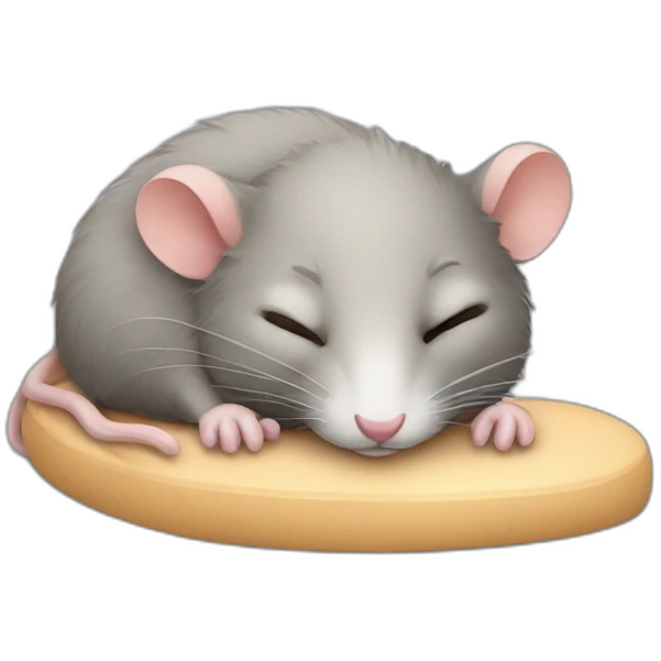 sleeping rat emoji