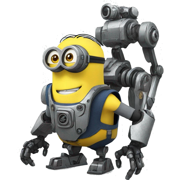 minion with mech emoji