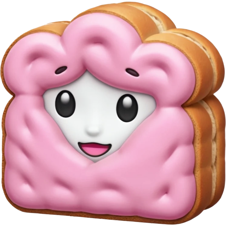 Pan rosado emoji