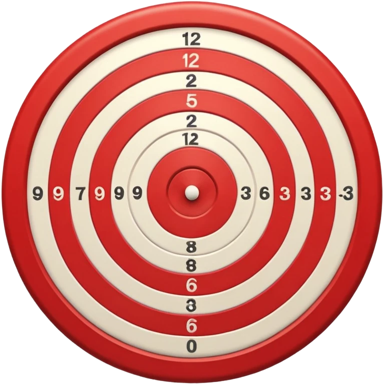 Bullseye red direct hit front emoji