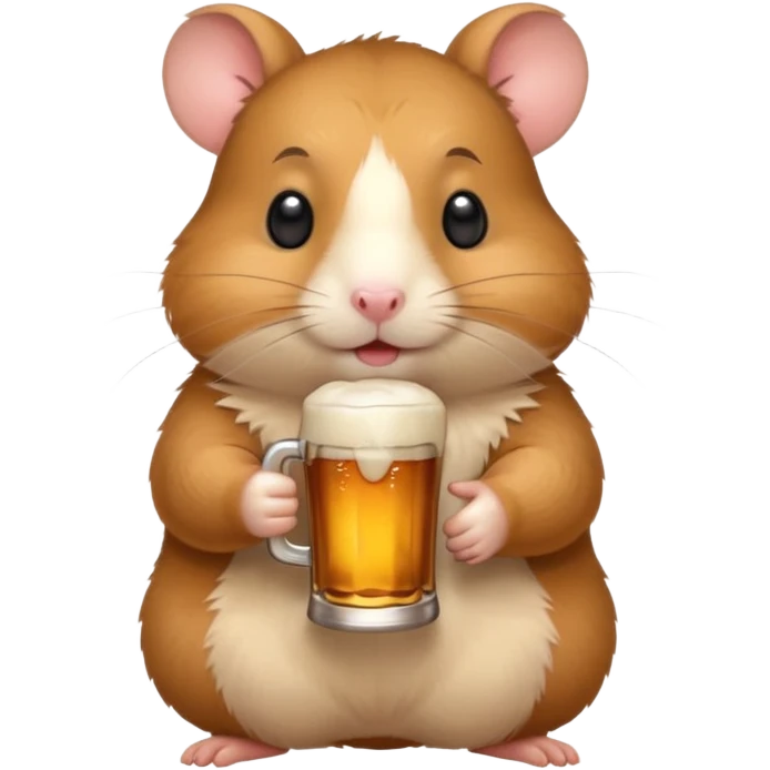 Hamster beer emoji