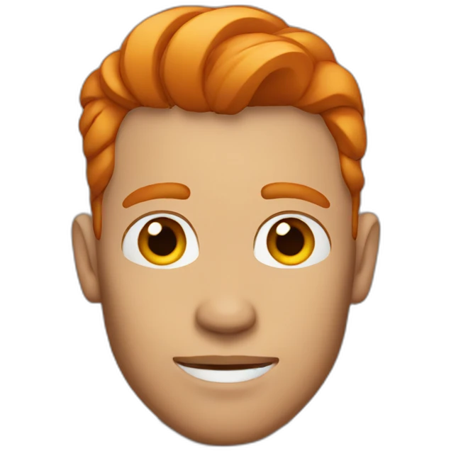 man with ginger fade emoji