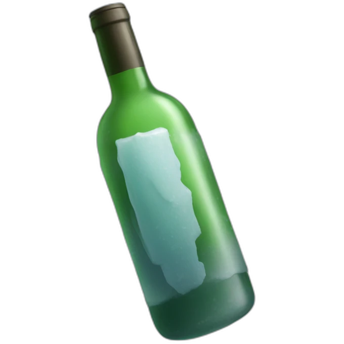 frozen wine bottle emoji