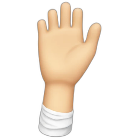 arm cast emoji