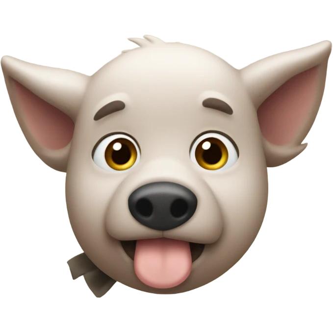 Gavião segurando um porco emoji