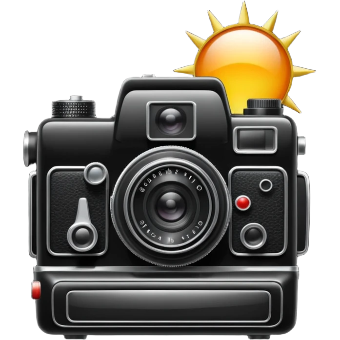 camera vintage instantanea emoji