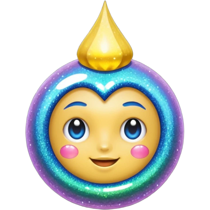 bolinha glitter emoji