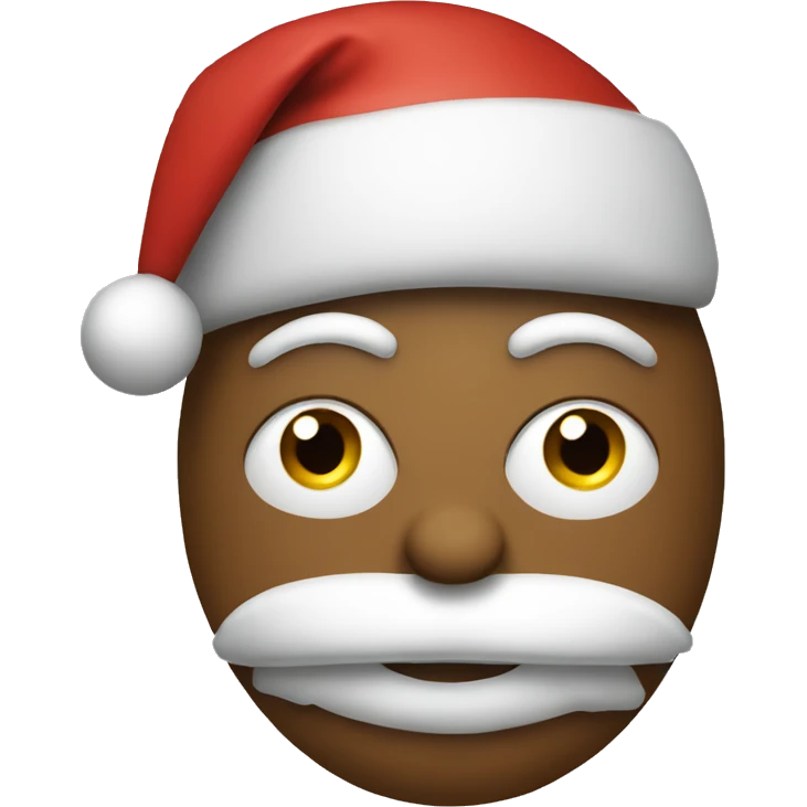 Baseball with a Christmas hat emoji