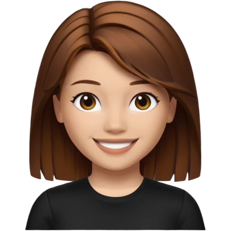 Roblox darians46 AVATARgirl whit brown hair and black shirt emoji
