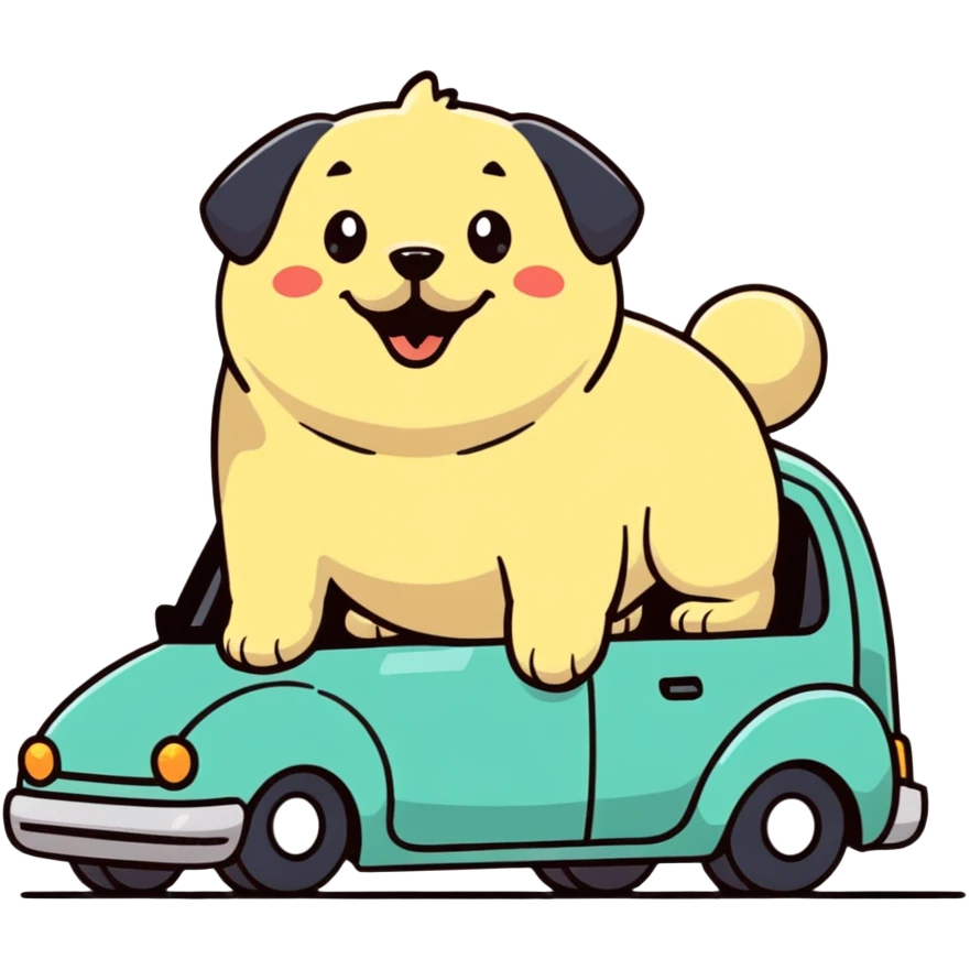 Lil guy got a lil too big to fit on the front seat  emoji