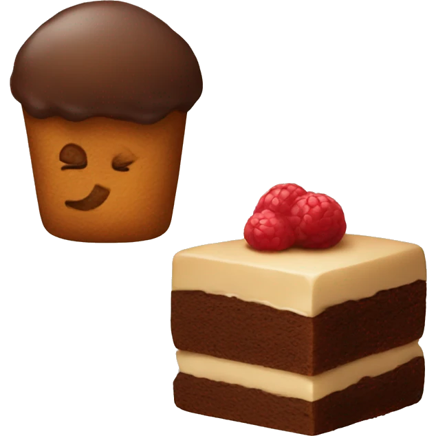 Brown desserts emoji